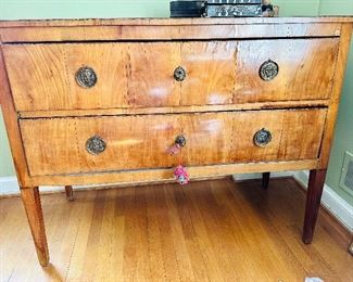 Antique two drawer commode