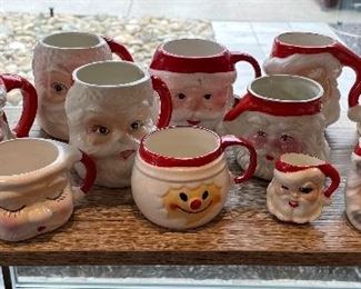 Start a new collection! - Vintage Santa mugs