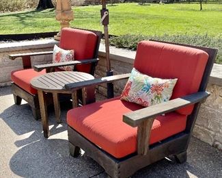 Plow & Hearth patio furniture with cushions