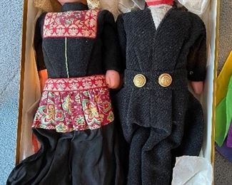 Dolls purchased in Holland by a Merchant Marine and given to homeowner as a baby. Pristine condition.