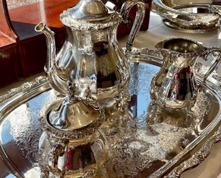 Silver Plate Tea Set - 4 pieces