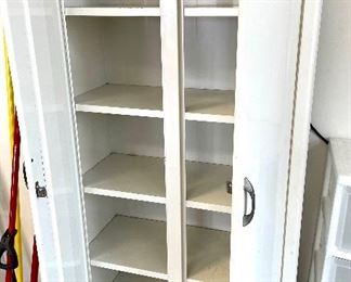White metal cabinet - very good condition