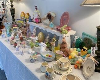 Easter decor and baskets