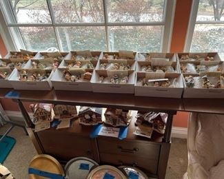 Hummel Xmas ornaments & Hummel village houses