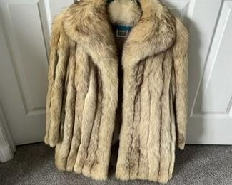 Blue Fox Fur coat  size M