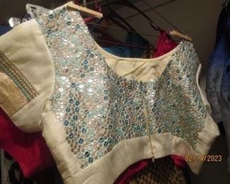 Decorative overblouse for Saree