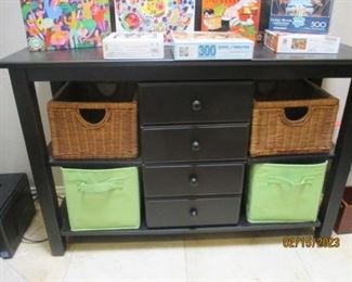 4 drawer cabinet with baskets
