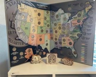 50 State Quarters map