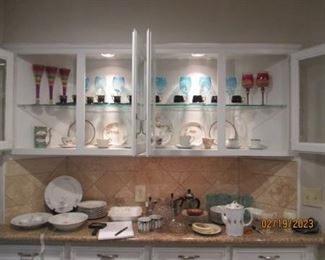 China, Colorful Glasses, Tea Cups and more....