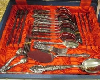 Very old flatware 92 pieces