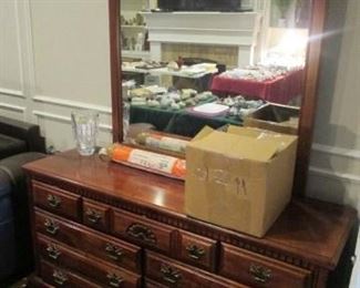 Dresser with mirror