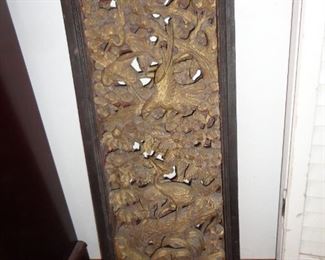 WOOD CARVED BIRD ART