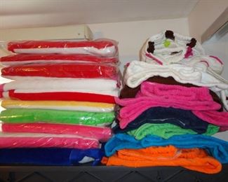 NEW AFTER SHOWER COVERS AND TOWELS 