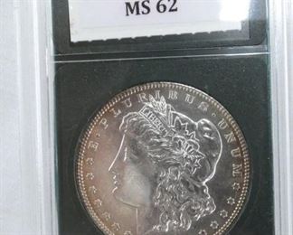 1904 O MORGAN MS 62 SILER DOLLAR