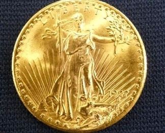 GOLD UNC 1927ST. GAUDENS $20