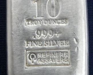 VIEW 3 SILVER BAR RMC 10 OUNCE