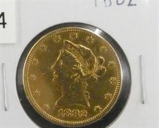 1882 $10 GOLD LIBERTY HEAD