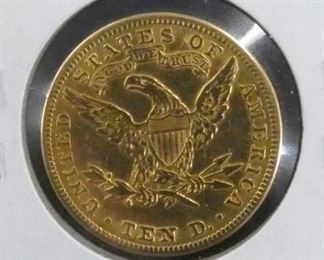 VIEW 3 1882 GOLD $10 LIBERTY HEAD