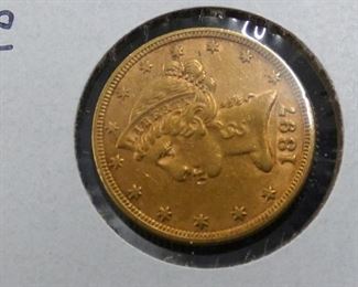 VIEW 3 1897 $5 GOLD