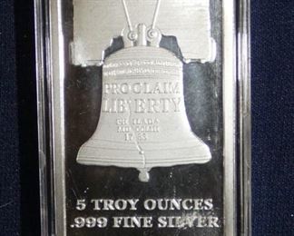 5 OZ SILVER BAR (PROCLAIMED)