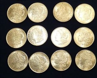 VIEW 3 (20) MORGAN SILVER DOLLARS