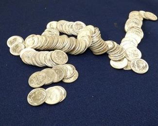 VIEW 3 100 SILVER ROOSEVELT DIMES