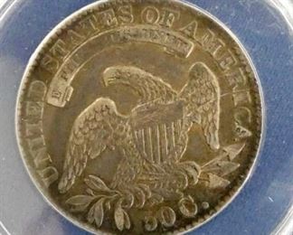 VIEW 4 1833 CAPPED BUST HALF DOLLAR