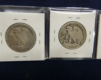 VIWE 5 (4) SILVER WALKING LIB. COINS