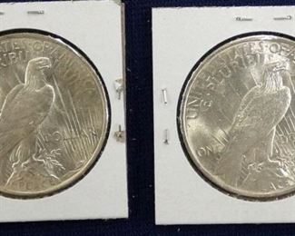 VIEW 4 SIDE 2 1923 UNC PEACE DOLLARS