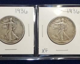 (4) SILVER WALKING LIBERTYS