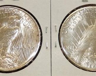 VIEW 4 SIDE 2 PEACE SILVER DOLLARS