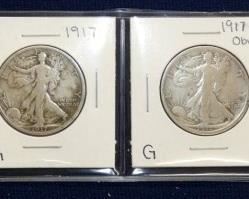 (4) SILVER WALKING LIBERTYS