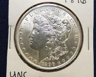 1896 UNC MORGAN SILVER DOLLAR