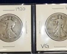 (4) SILVER WALKING LIBERTYS