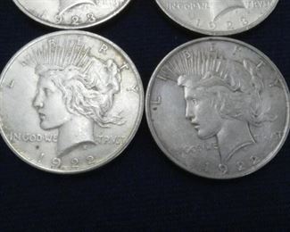 VIEW 3 PEACE DOLLARS