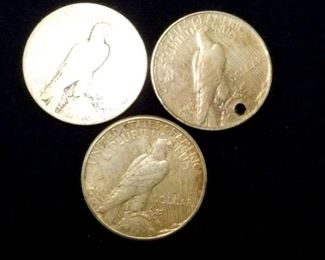 VIEW 3 SIDE 2 PEACE DOLLARS