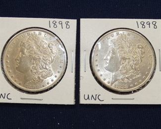 (2) MORGAN SILVER DOLLARS