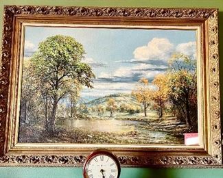 Large Jack Bryant oil painting. Texas artist. 