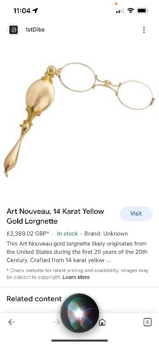14kt Art Noveau, Yellow Gold. Exact design as depicted here. 