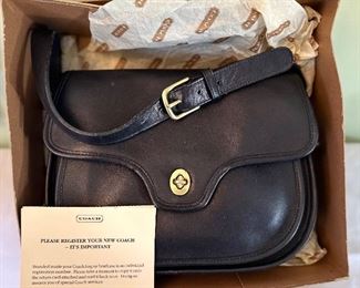 Vintage Coach purse with original box.