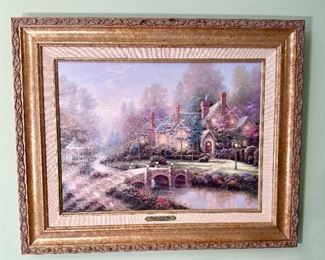 Thomas Kinkade framed artwork.