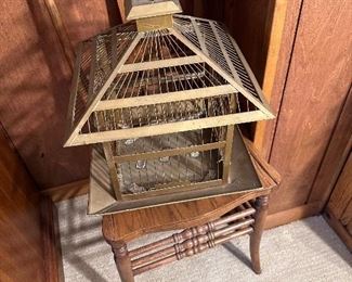  Antique Brass bird cage.