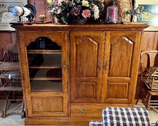 Entertainment center cabinet.