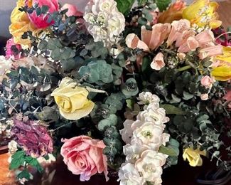 Extra large silk flower arrangement.
