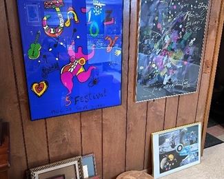 Original Montreux Detroit Jazz festival posters. 