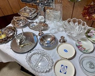 Silverplate items.