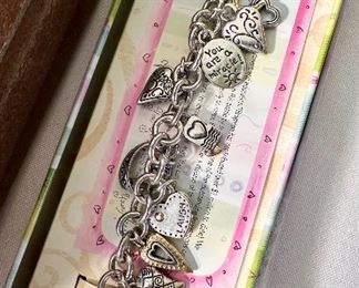 Brighton "Power of Pink" charm bracelet.