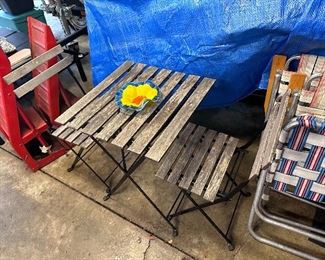 Small bistro set.