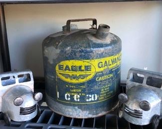 Vintage Eagle Gas Can, Trucks