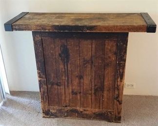 Rustic Bar And Storage Cabinet